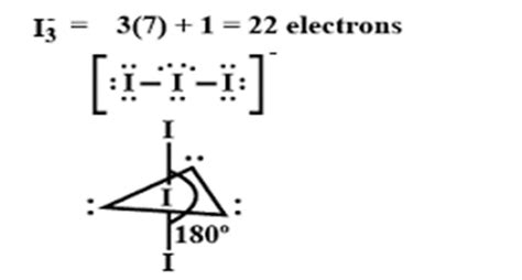 Lewis Dot of Triiodide Ion I3.